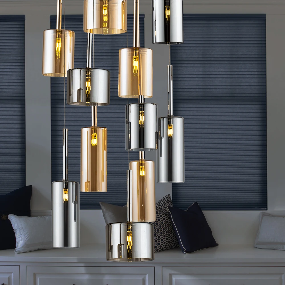 Seven Large Glass Pendant Chandelier High Quality  Best Quality Light Modern Chandeliers & Pendant Best Price Ceiling