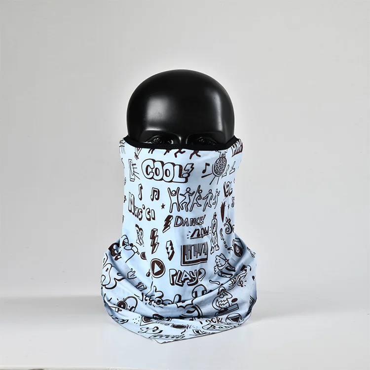 Wholesale Seamless Gator Neck Masks Cooling Fish Print Tube Bandana Custom Riding Multifunctional Neck Gaiter