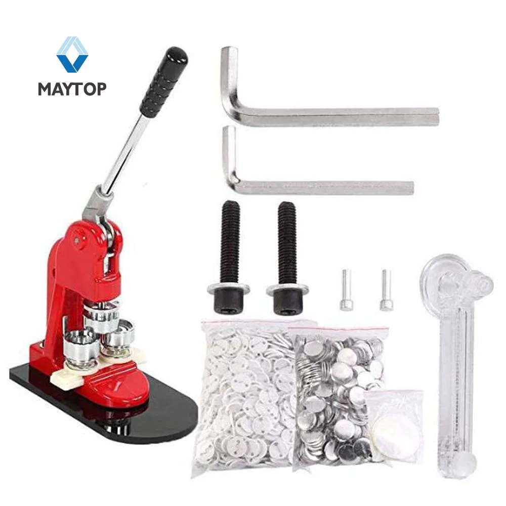 Устройство для изготовления кнопок, устройство для изготовления значков, устройство для перфорации значков, устройство для создания кнопок с бесплатными деталями кнопок 1000 шт. и круговым резаком