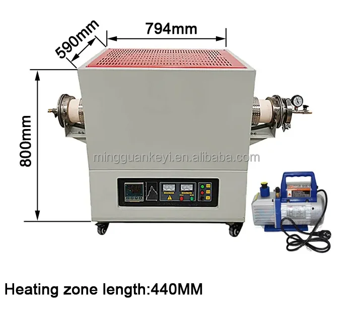 1400 degree horizontal high temperature vacuum sintering tube furnace horizontal atmosphere annealing experimental tube furnace