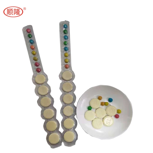 
Milk tablet candy and chocolate bean irregular borehole 