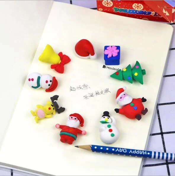 
2020 new arrival Office &School gifts stationery from china promotional funny 3d christmas tree shapes pvc 