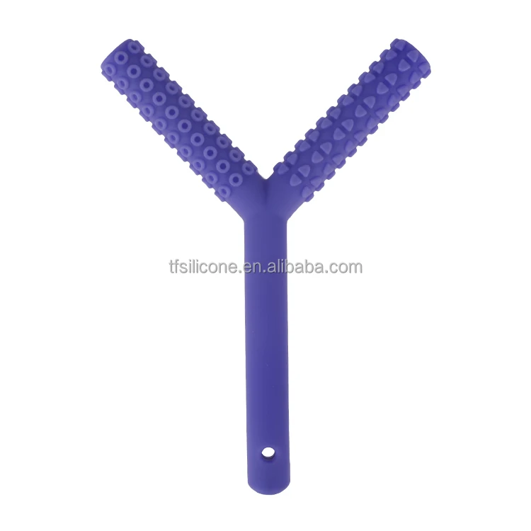 Factory Custom Different Soft Textures CPC Teething Sensory Chew Molar Toy Silicone Hollow Teether Tubes for Infant and Toddlers