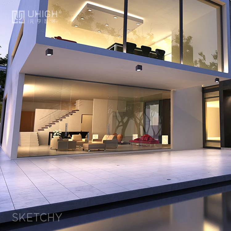 6W 580lm Aluminium Garden Gate Outdoor Ceiling Surface Mounted Light