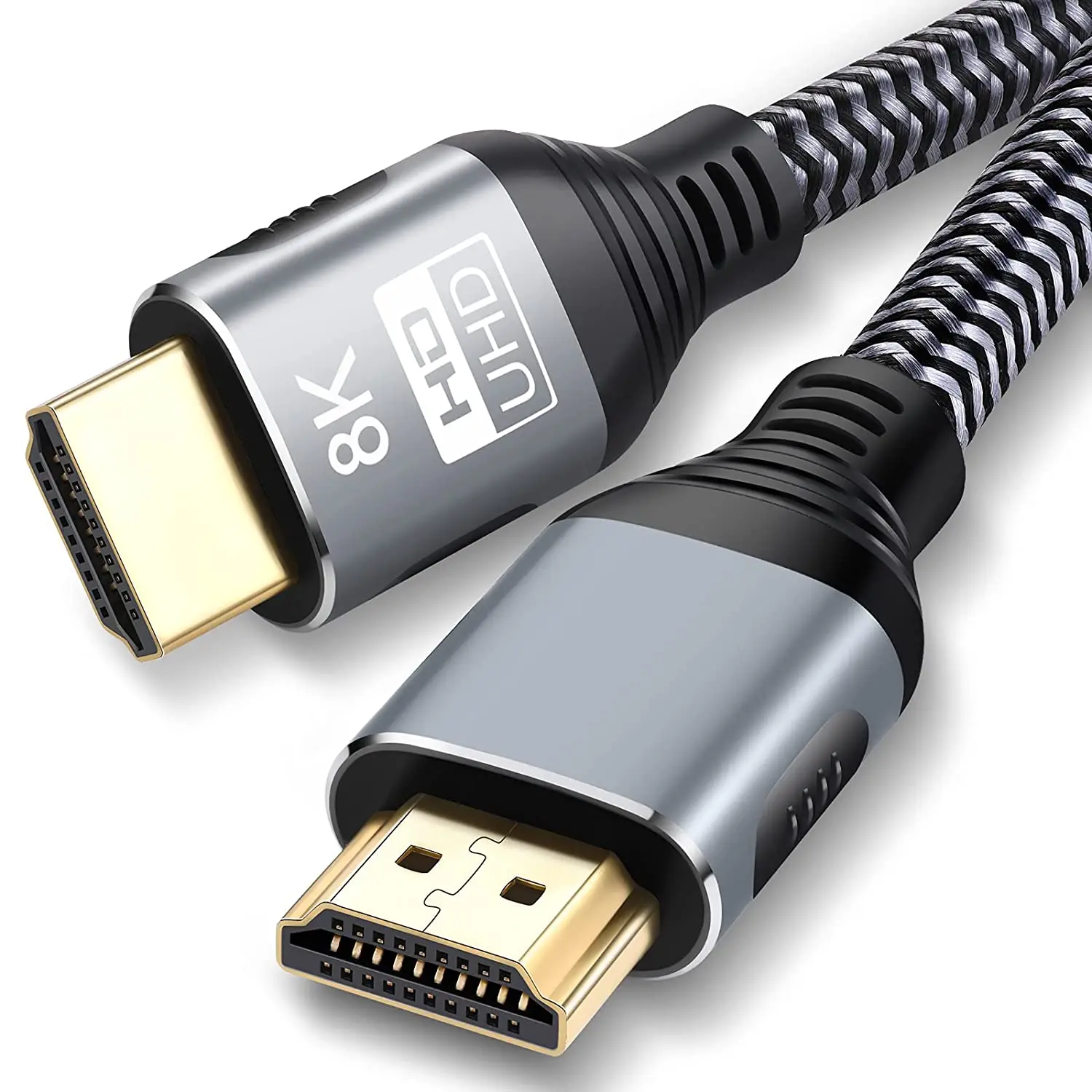 8K HD-MI 2.1 Cable 15 Feet 8K60hz 4K 120hz 144hz HDCP 2.3 2.2 eARC ARC 48Gbps High Speed