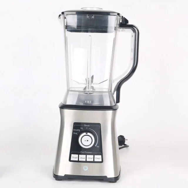 Электрический кухонный блендер и миксер, серебристый, 4 лезвия, 1500 Вт