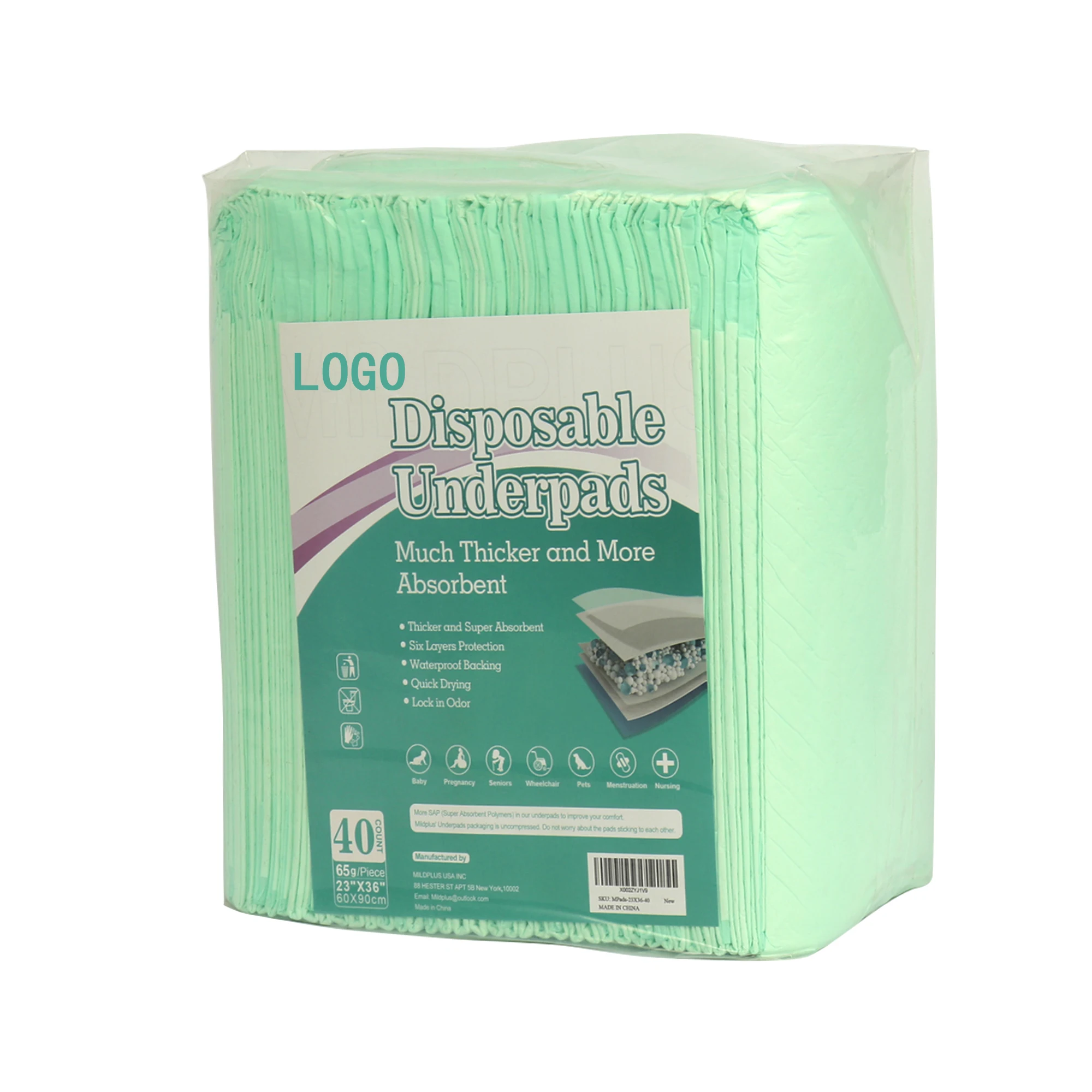 Premium Disposable underpads highly absorbent Bed Pads for Incontinence and senior Care