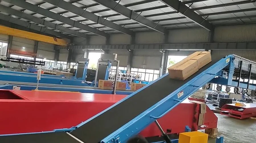 Mobile Type Truck Belt Unloading Conveyor, Container Unloading Conveyor Equipment