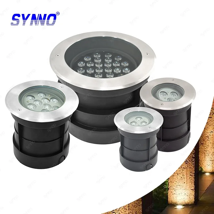 Stainless steel adjustable waterproof ip65 inground led rgb recessed surface light ground spotlight led underground light