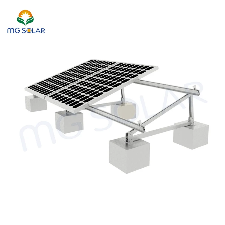 Chinese Solar PV Structure Supplier Flat Roof Racking Solution Factory Pre-assembled Rail-less & Ballast Mount System