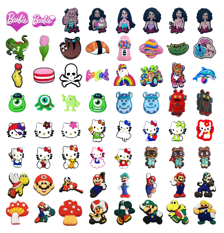 Custom Brand Shoe Charms Cartoon Charm Lisafrank Croc Charms Designer