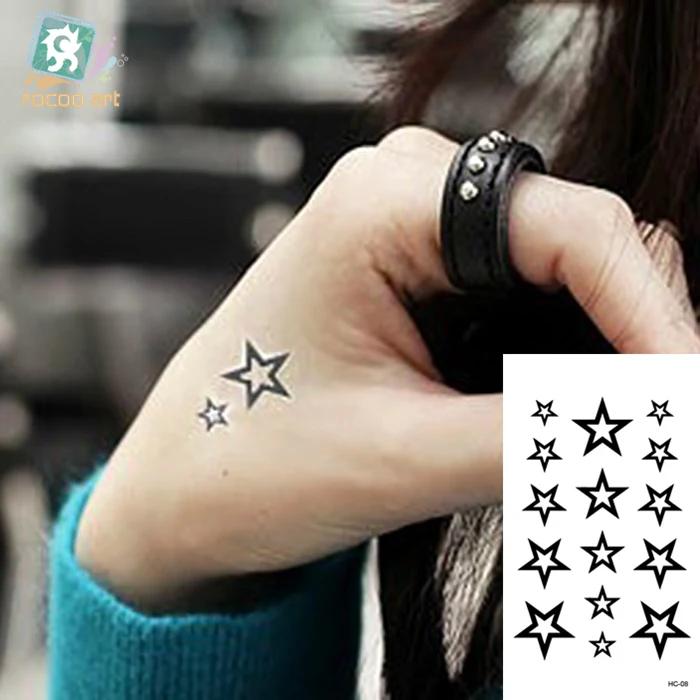 RC different mixed mini Cute series small tattoo stickers finger face temporary waterproof tattoo for women girls boys students