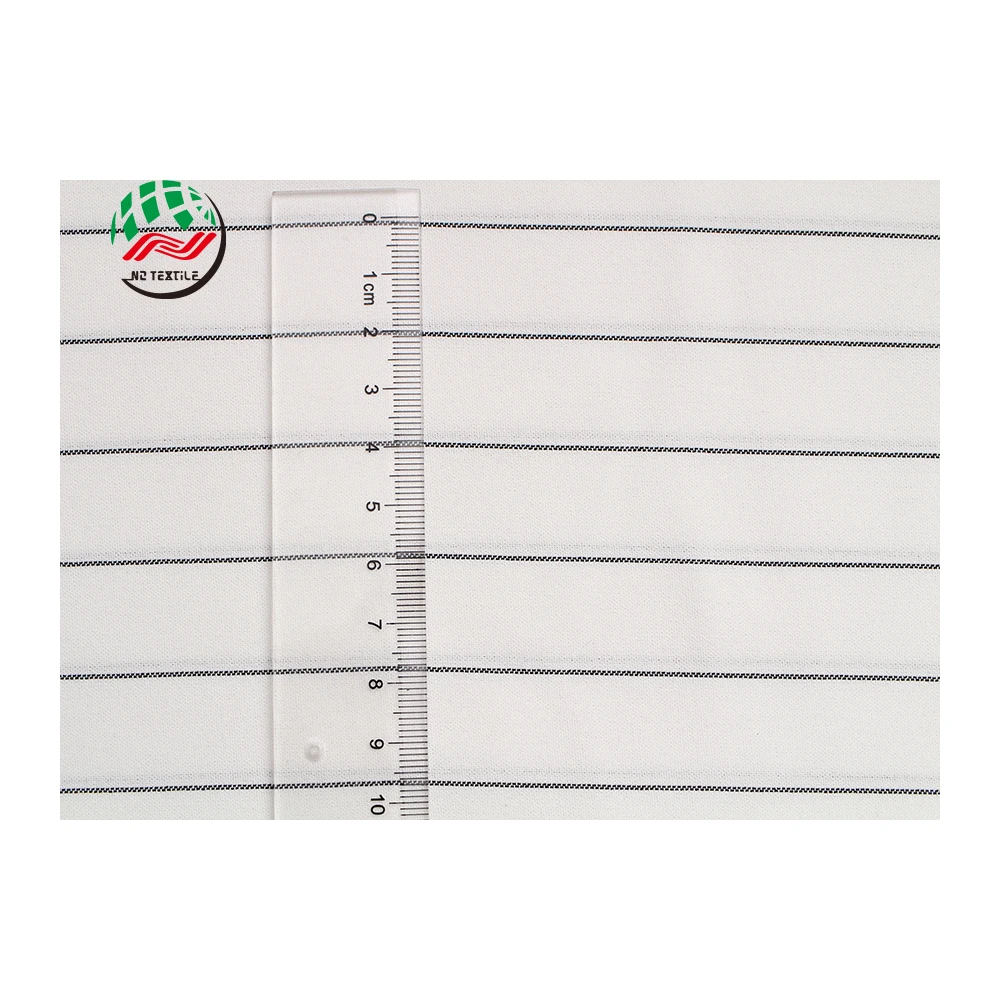 Wholesale 113GSM 98% Polyester and 2% Rayon COMPOSITE STRIPES Fabric for Women Clothing FabricsZNO-09-001