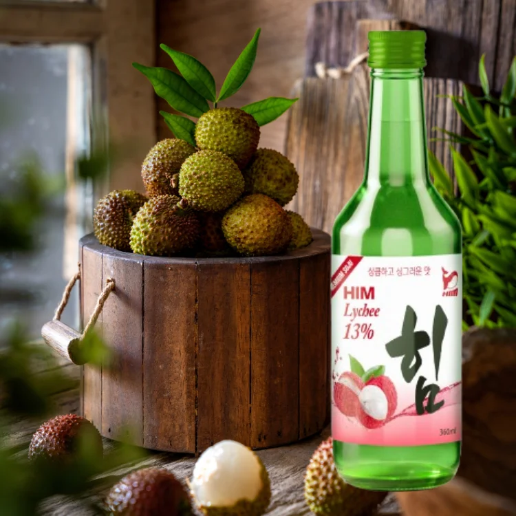 High Quality 360ml Soju from Korea Fruit-Flavored Liqueur Sweet and Refreshing ISO Certified Manufactured in Vietnam