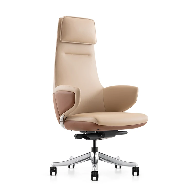 Real Genuine Cow Leather Executive lounge chair Computer Chair Home Use Multi-Function modern living room chair