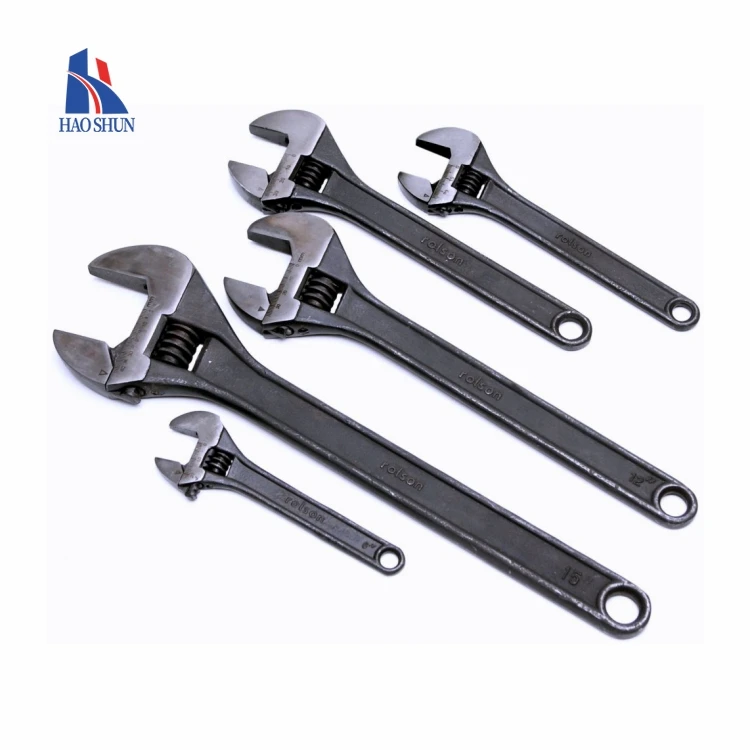 High Quality Torque Wrench Adjustable Black 6 inch Monkey Wrench Heat Treated Adjustable Spanner Tool Adjustable Wrench
