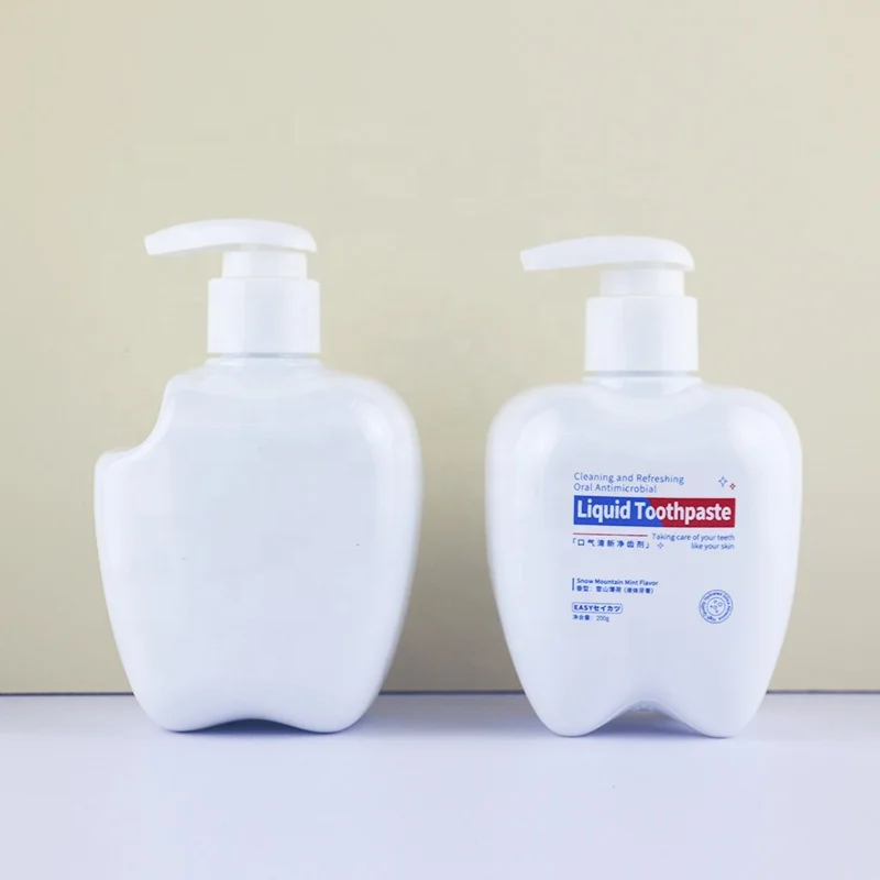 Wholesale 260ml 250ml toothpaste bottled separately 250 cc plastic tooth paste bottle for toothpaste emulsion