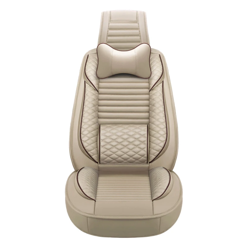 New Products Universal Size 5 Pcs Durable Genuine Leather Car Seat Cover