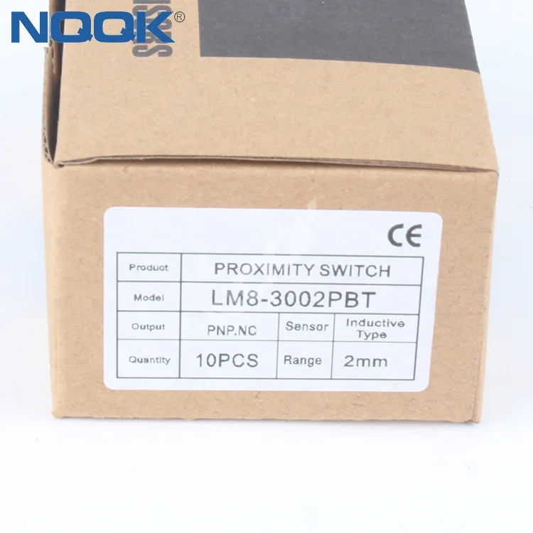 LM8-3002PB M8 Индукционное расстояние 2 мм PNP Бесконтактный переключатель датчика цилиндра