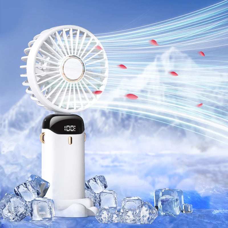 New Design Ventilador Recargable Portatil 1200mAh Wearable Neck Fan Mini Handheld Cooling Fan For Home Outdoor