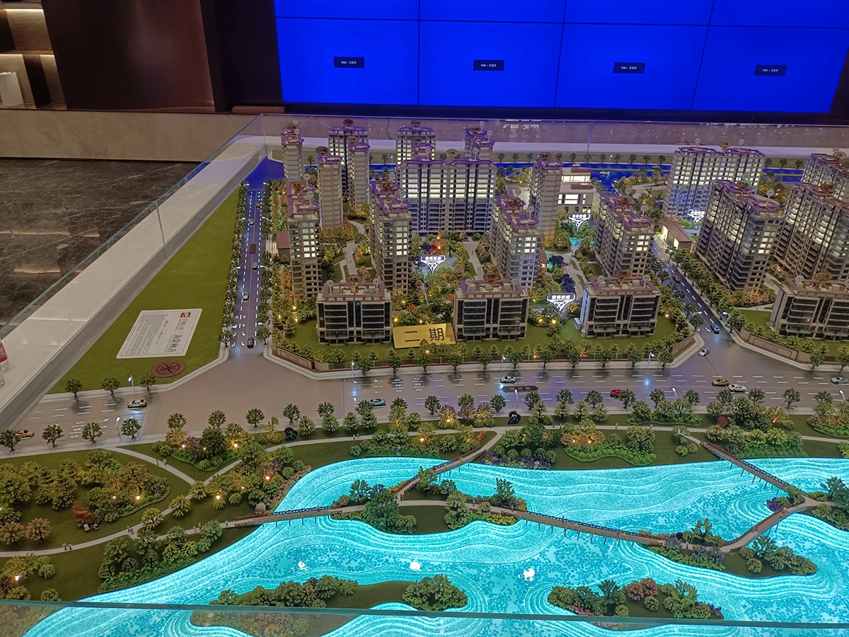 Custom House City Scale Miniature Building Scale Models For Architectural Design Display