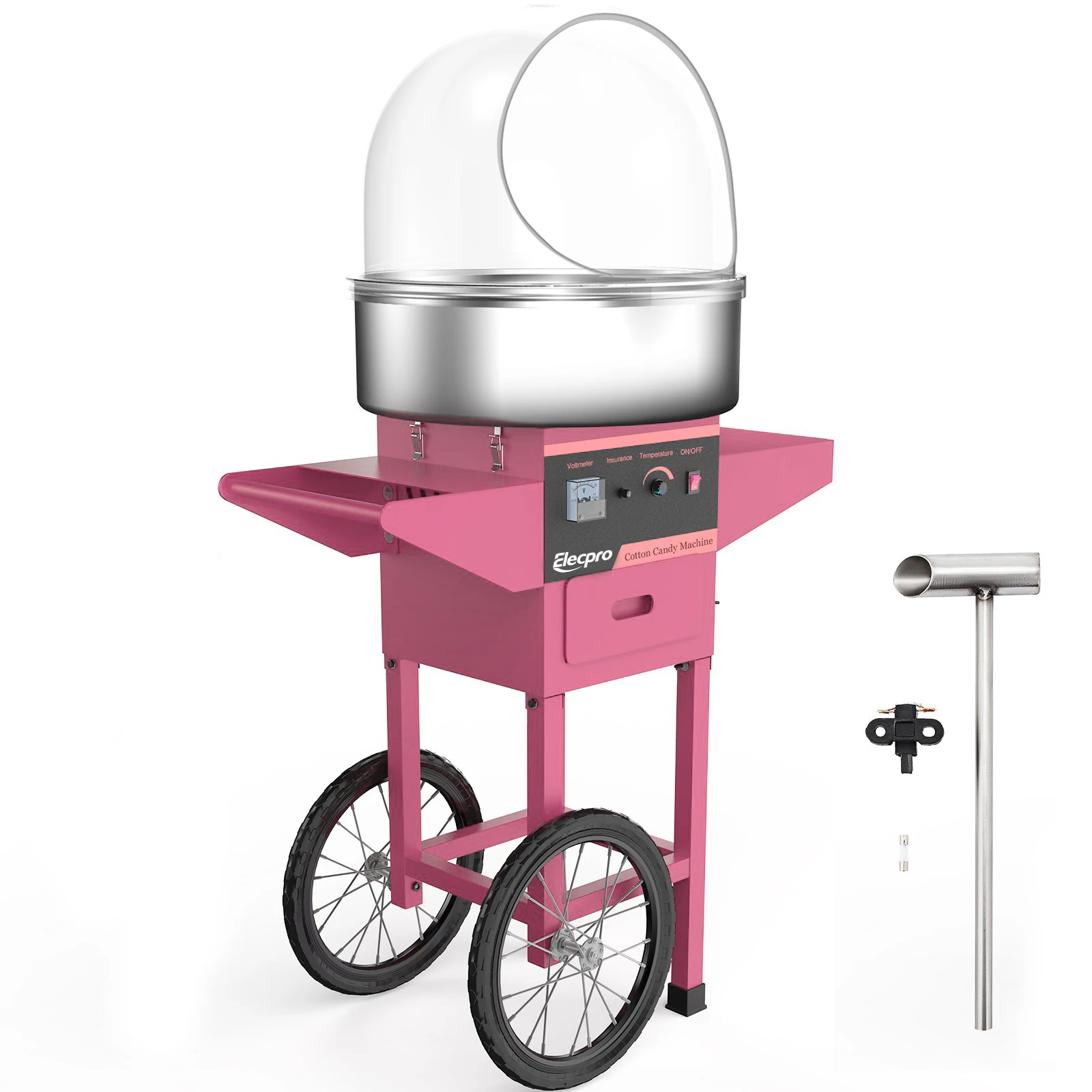 Professional factory 110V 220V 230V 240V Electric Cotton Candy Machine With Car Commercial Cotton Candy  Maker