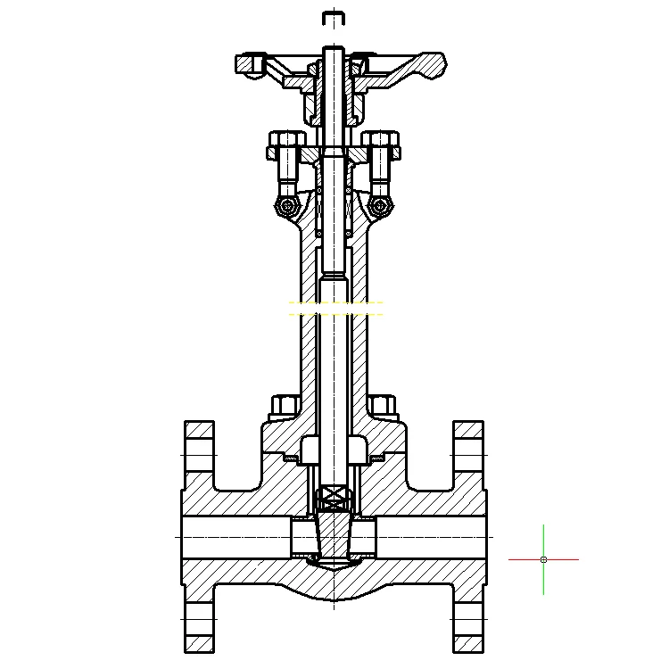 Кованый Стальной Шаровой температурный затвор, сверхрасширенный стержень 0,5 м F304l, встраиваемый фланцевый затвор