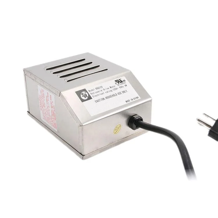 120V 4W US Plug Stainless Steel 15kgs Pig Lamb Goat Chicken Charcoal BBQ rotisserie Grill Roaster Spit Electric Motor