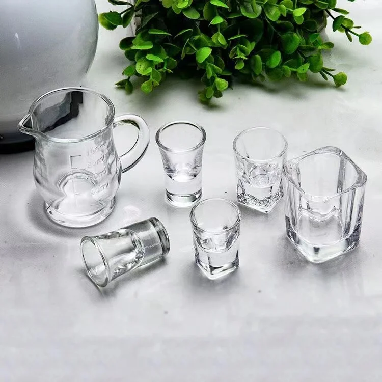 10-70ml Hot Selling Small Volume Shot Glass Stock Cheap Price Teacup Clear High Quality Logo Custom Glass Cup For Wholesale