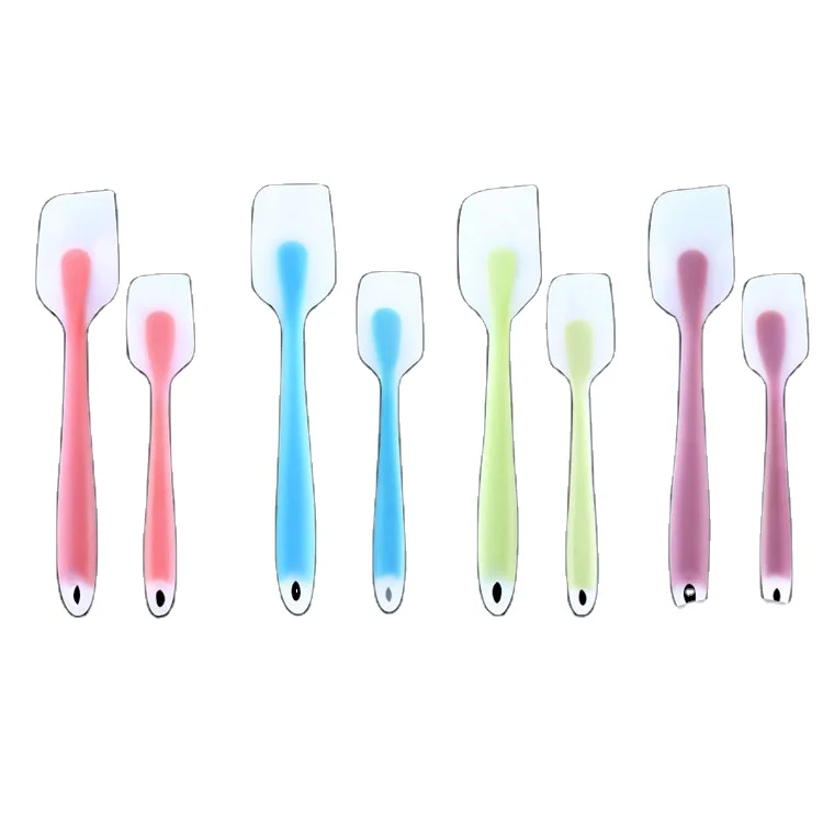 China Manufacturer Stock Baking Tool Cream Scraper Silicone Spatula