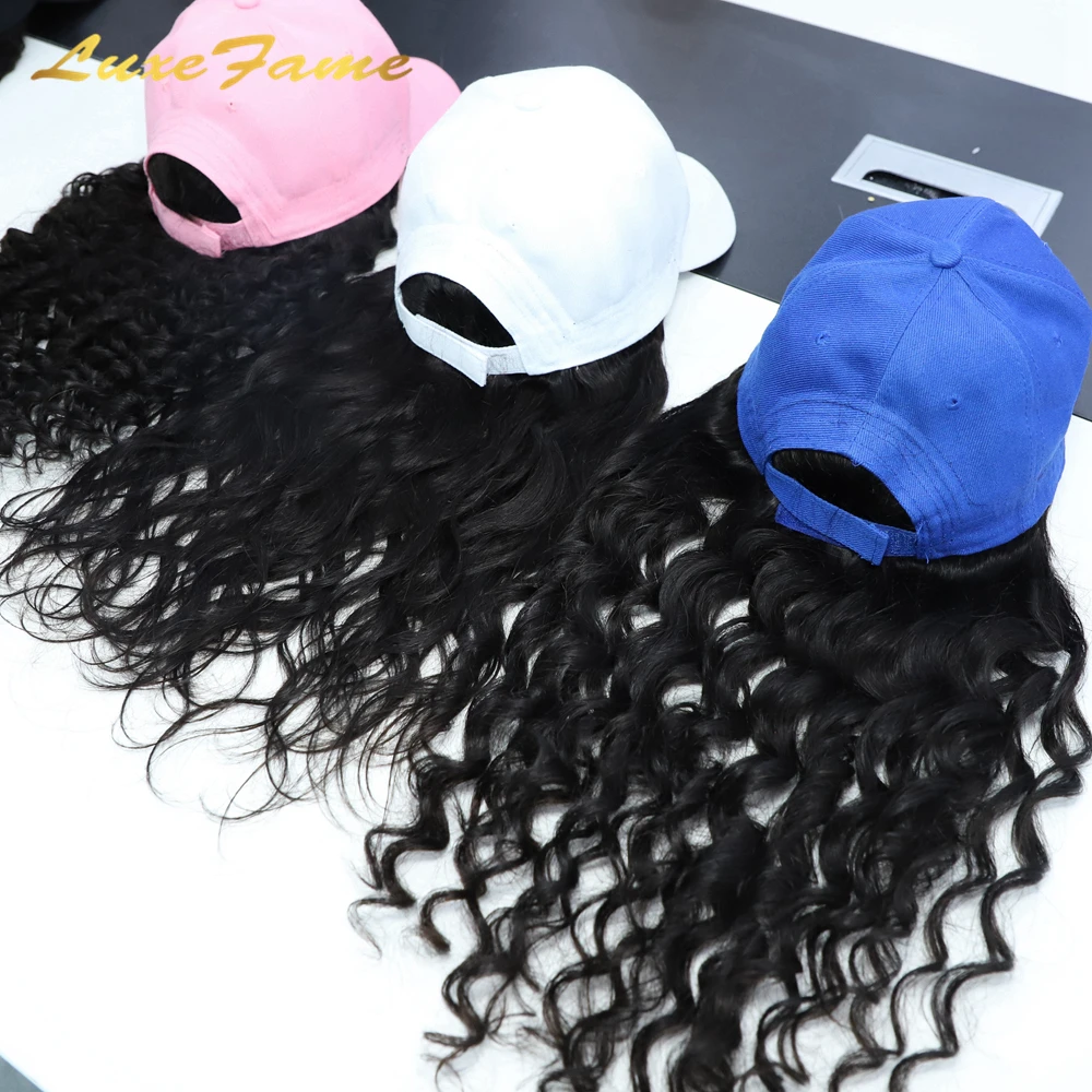 Wholesale Brazilan Human Hair Cap Wig Natural Brazilian Virgin Hat Wigs With Baseball For Black