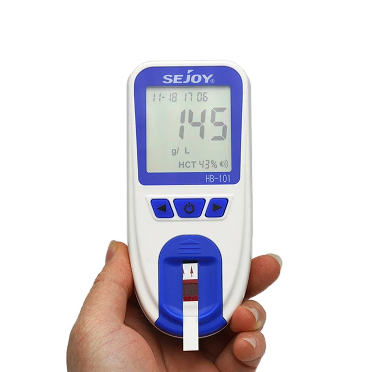 Sejoy Hb Diagnostic Check Hemoglobin Monitoring System Analyzer Kit Anemia Screen Tests