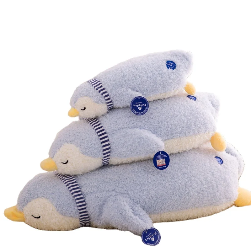 Penguin Plush Pillow Baby Sleeping with Appease Rag Dolls Home Decoration Gift for Kids Friend Cartoon Stuffed Animal Plush Toys