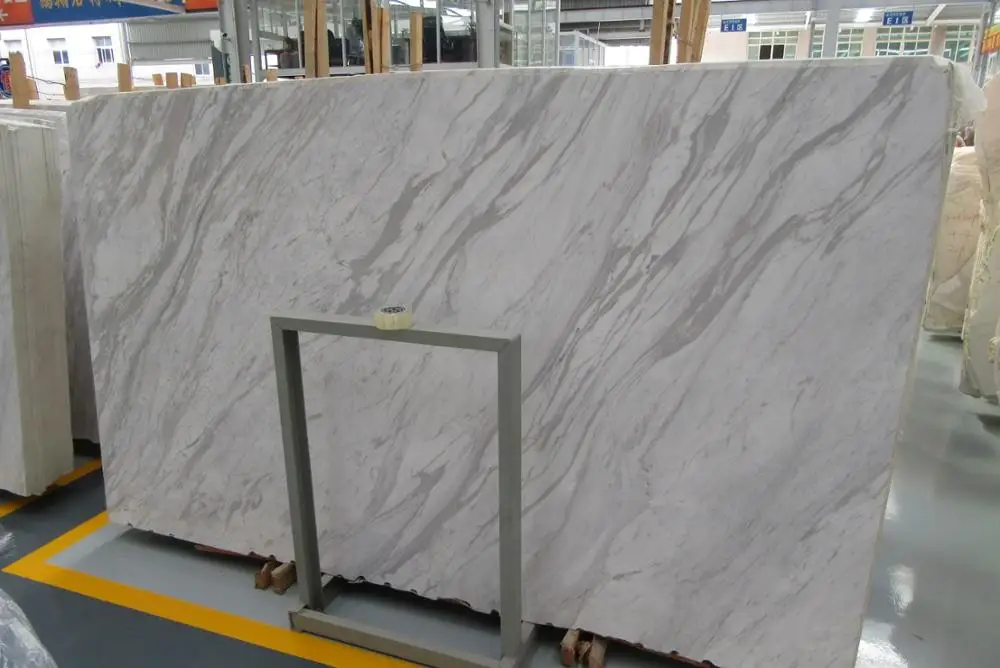 Polished Volakas Ajax White Marble Tile Sale White Marble Slab Interior Decoration