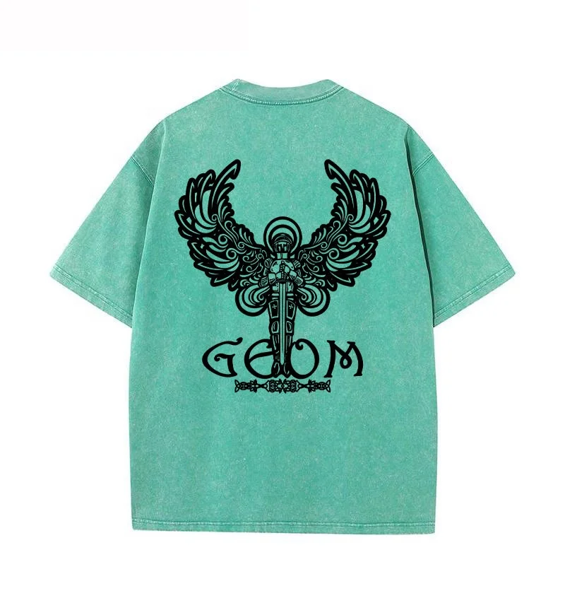 Summer men washed style men t shirt star with the same style to do old style fashion sport t shirt for man