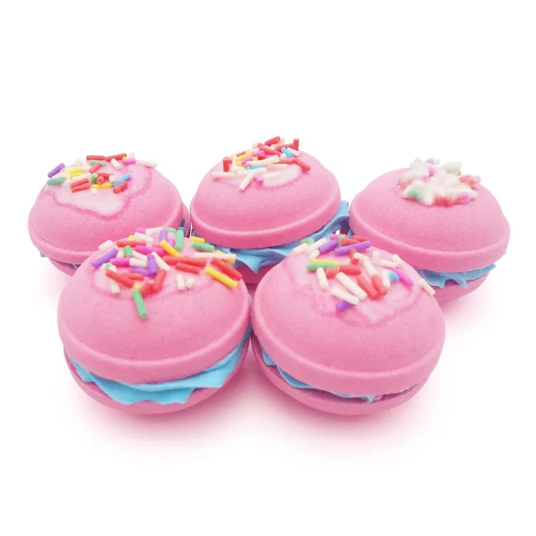OEM wholesale custom packaging SPA moisturizing micro private label cupcake donut kids organic bubble bath