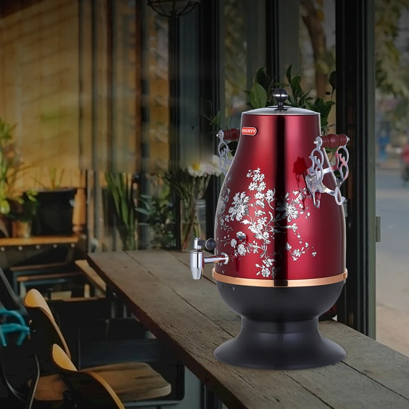 Classic Stainless steel  304 5L Electric Russian Type Tea Maker Samovar For Tea and Coffee Home