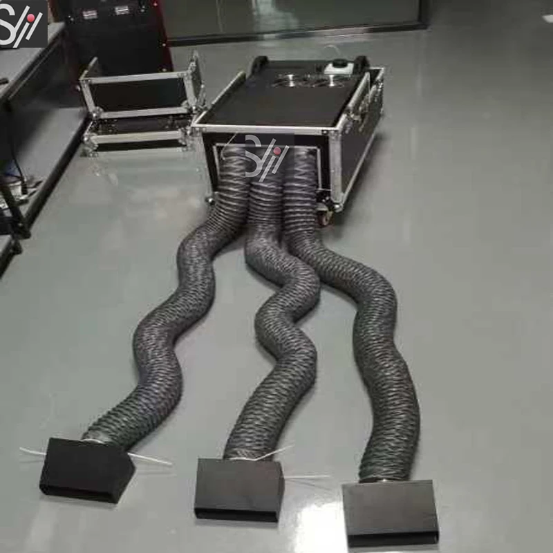 Stage effect equipment dmx 4000w three tube water fog machine for wedding party concert water low fog machine 4000W