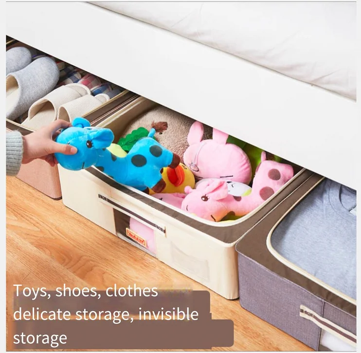 
underbed ziplock storage bag stores toys quilt and shose 
