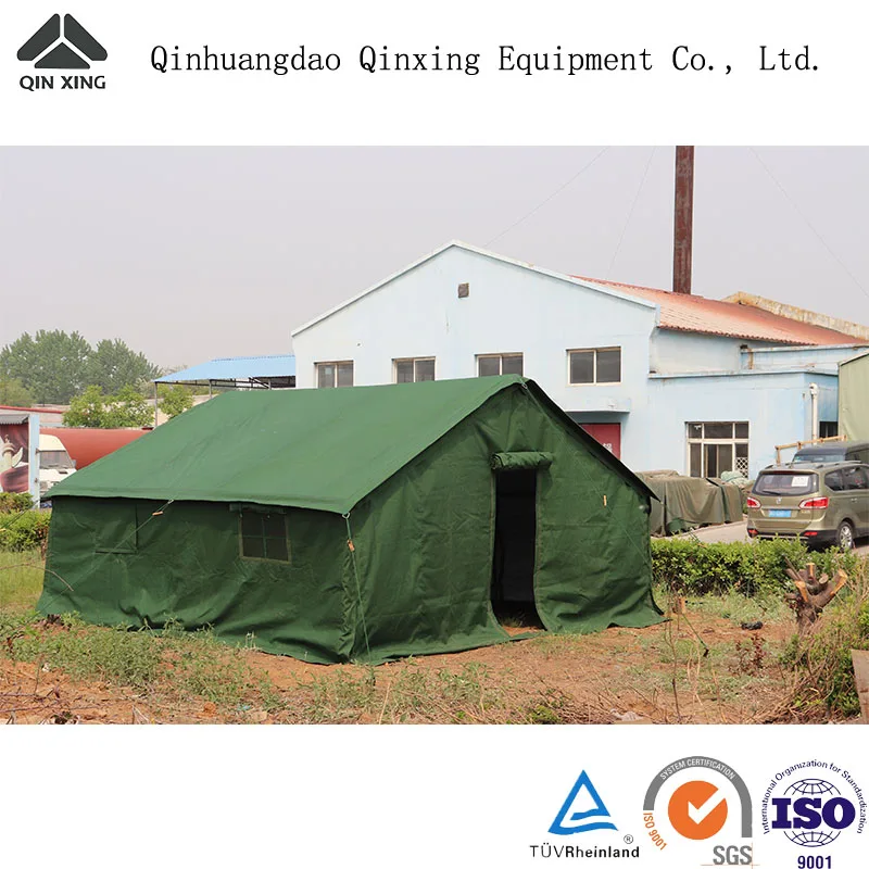 QX factory hot sale 10 20 30 40 50 people camping tent waterproof canvas frame outdoor windter heavy duty tent kilikadiri tent