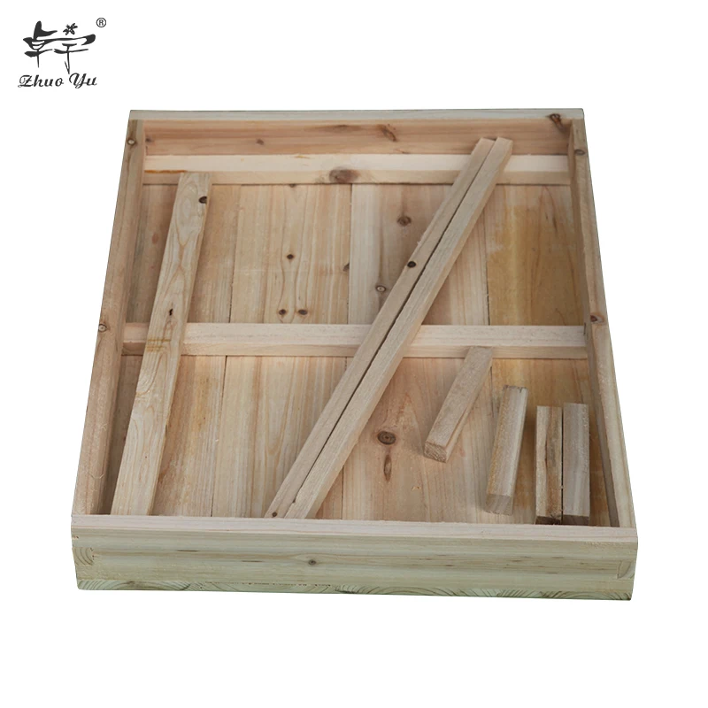 One Single Layer Apis Mellifera  Fir Wooden Langstroth Bee Hive