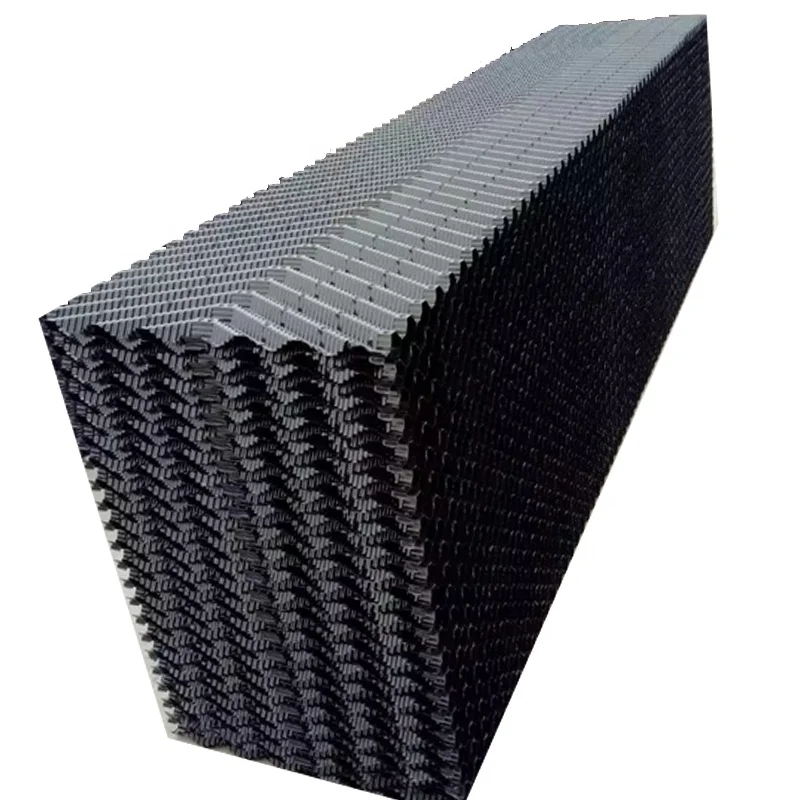 Large length black PVC honeycomb filler for counter flow cooling tower fill