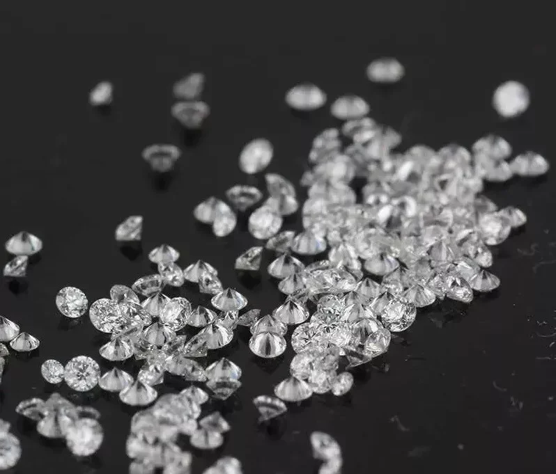 Loose Melee Cvd Diamonds 0.8-3.3mm White DEF VVS-SI Lab Diamond Synthetic Round Brilliant Cut Hpht Diamond CVD