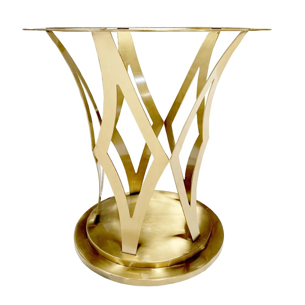 Nordic Table Legs Industrial Metal Furniture Feet Heavy Duty Luxury Design Golden Electroplated Table Feet Factory Price