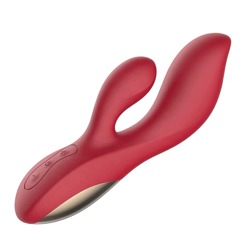 New Classic Red Rabbit Vibrator Big Finger G Spot Vibrator With Double Strong Vibration Clitoris Masturbating Sex Toys for Women