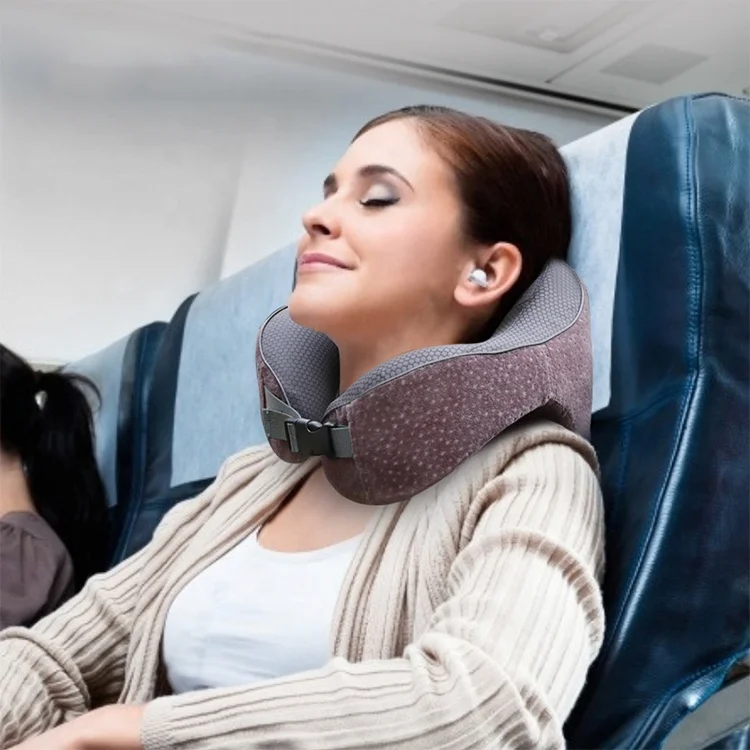 Симпатичные пространство экономия света Удобная память хлопок u-форма шеи Подушка