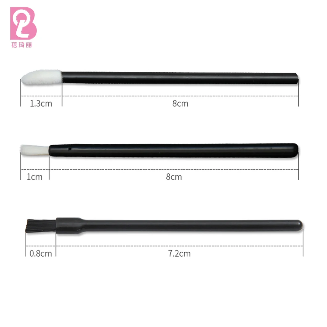 Beiqili 50pcs/bag Disposable Lip Brush Lipstick Lip Gloss Wands Applicator Make Up Brush Pintalabios Vara Labios De Maquillaje