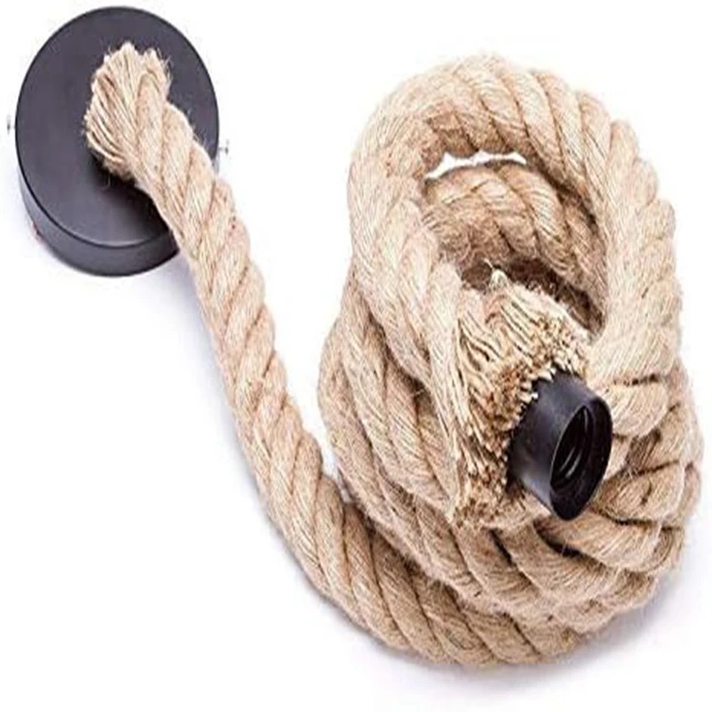 Vintage Jute Rope lampholders Edison bulb E27 Pendant lamp holder