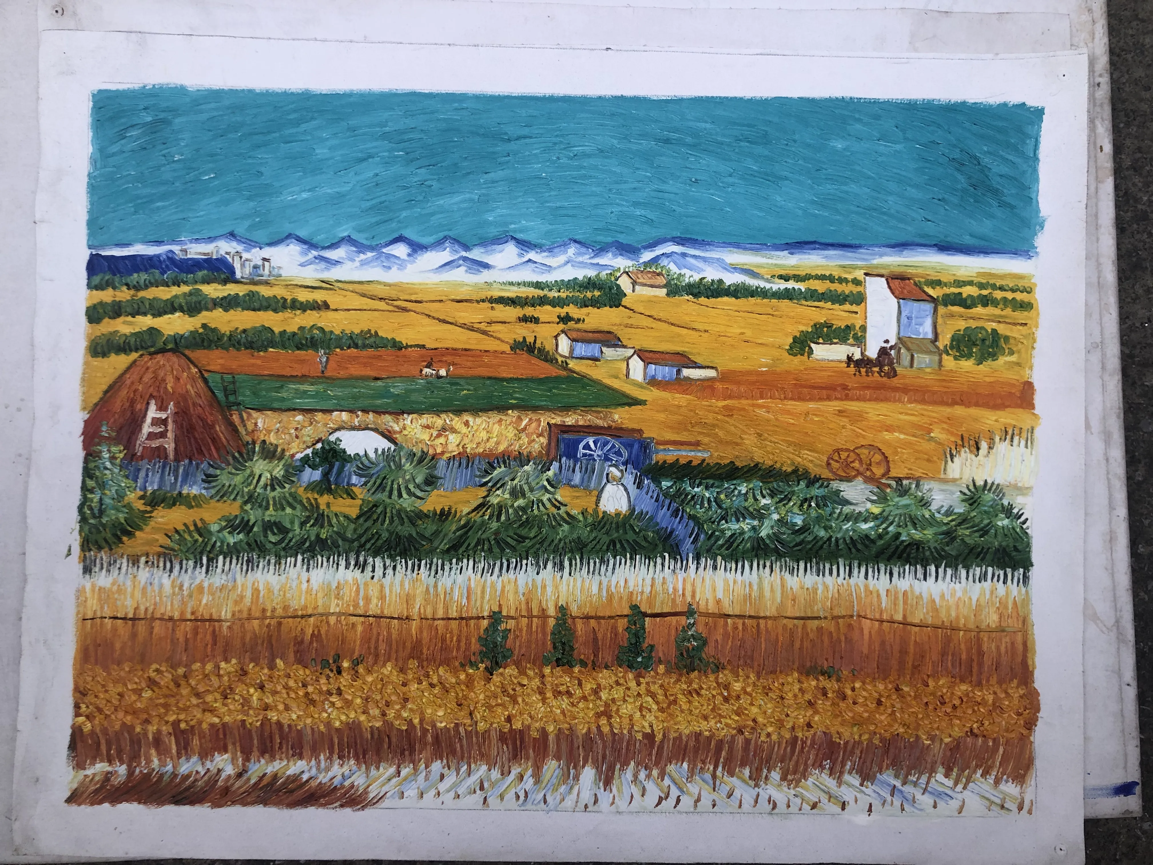 Pure handmade painting Home decoration hanging paintings in stock wholesale price high cost-effectiveness decor