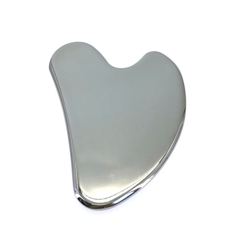 Gua Sha Tool Stainless Steel for Facial Massage Anti-aging Skin Tightening Face Lift Cooling Metal Contour-puffiness Reduction